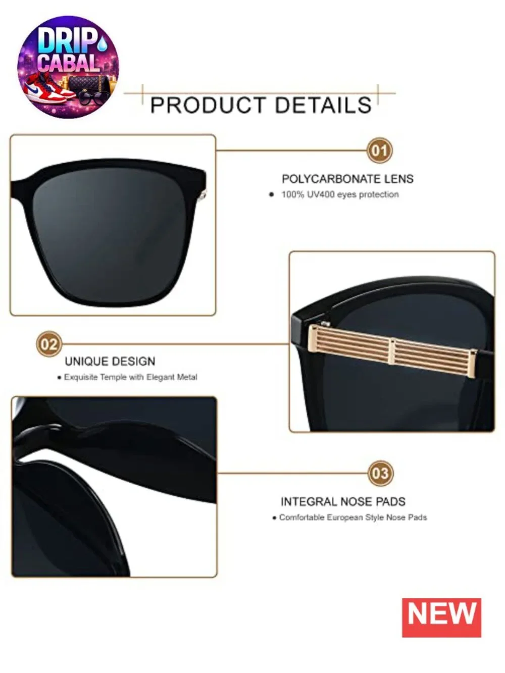 Oversized Square Sunglasses for Women UV Protection Mirror Shades
